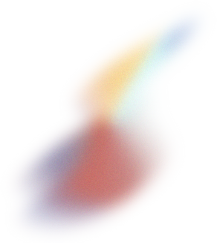 Glowy Gradient Abstract Brush Stroke Blob